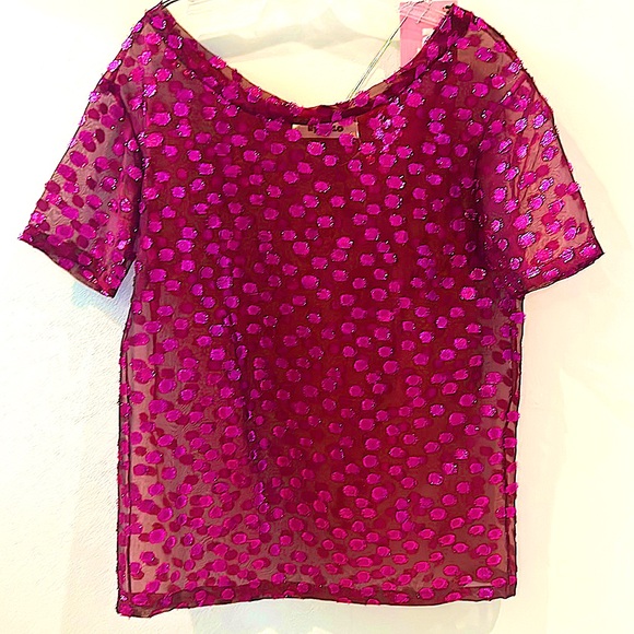 Ryan Lo Tops - RYAN LO Silk Top Fuschia/ purple /pink S/M NWT